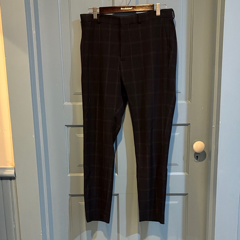 H&M Men's Dark Checkered Pants